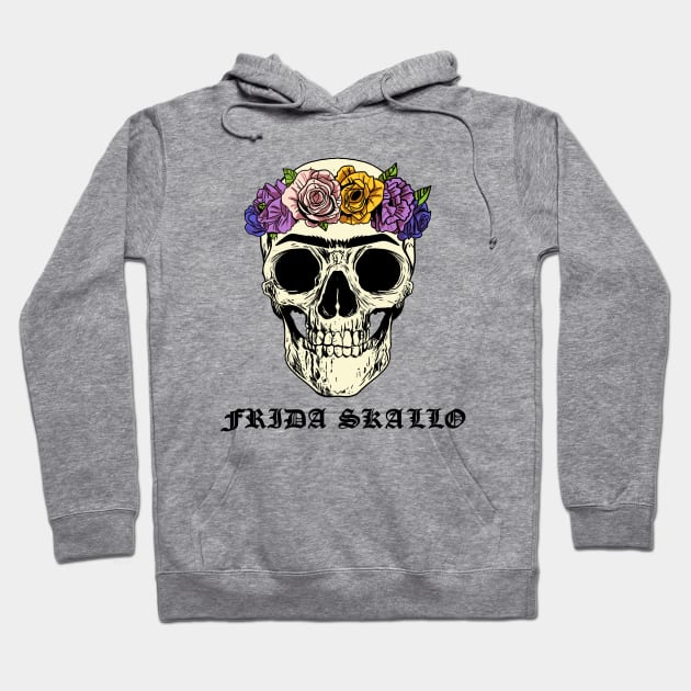 Frida Skallo - Frida Kahlo Sugar Skull Hoodie by Nirvanax Studio